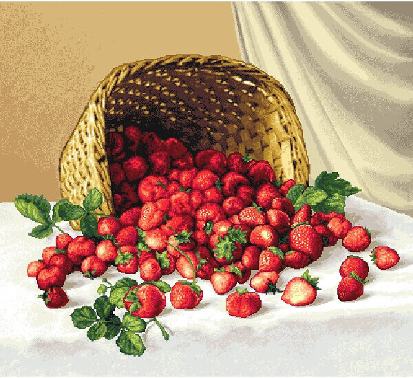 Корзина с клубникой